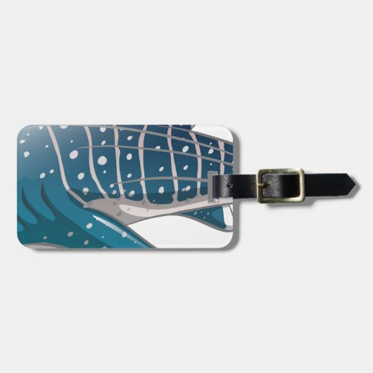 Walvishaai Bagagelabel (Voorkant horizontaal)