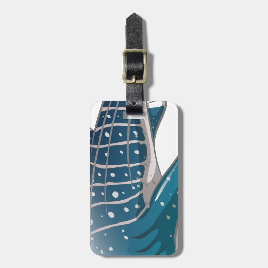 Walvishaai Bagagelabel (Voorkant verticaal)