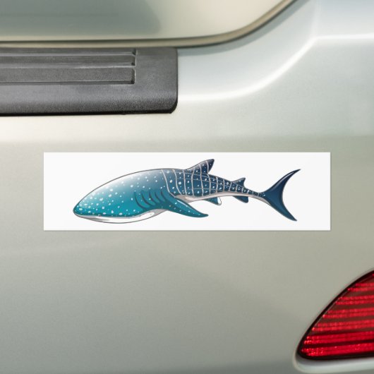 Walvishaai Bumpersticker (Op auto)
