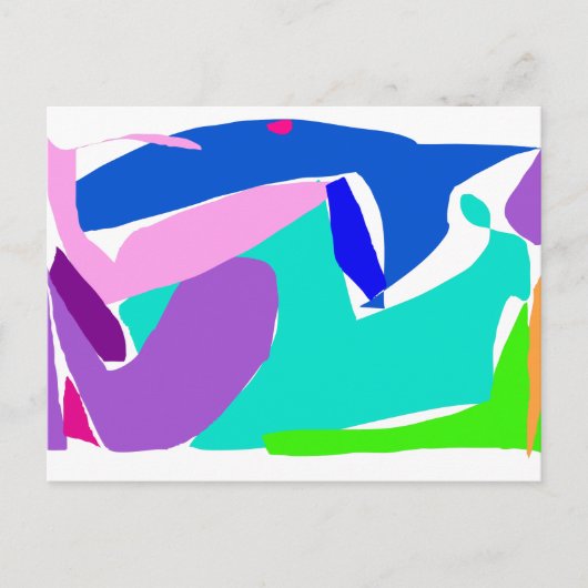 Walvishaai Dolphin Orca Rain Ocean Briefkaart (Voorkant)