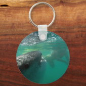 Walvishaai en zwemmer sleutelhanger (Voorkant)