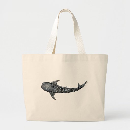 Walvishaai Grote Tote Bag (Voorkant)