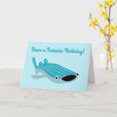 Walvishaai heeft een Fintastische verjaardag Kaart (Gele Bloem)