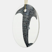Walvishaai Keramisch Ornament (Links)