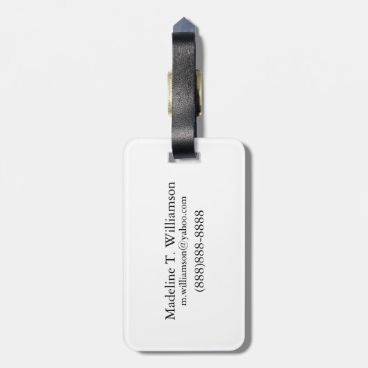 Walvishaai met vis, Indonesië Bagagelabel (Achterkant verticaal)