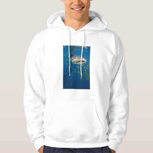 Walvishaai met vis, Indonesië Hoodie (Voorkant)