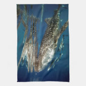 Walvishaai Oslob Filipijnen Theedoek (Verticaal)