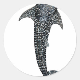 Walvishaai Ronde Sticker
