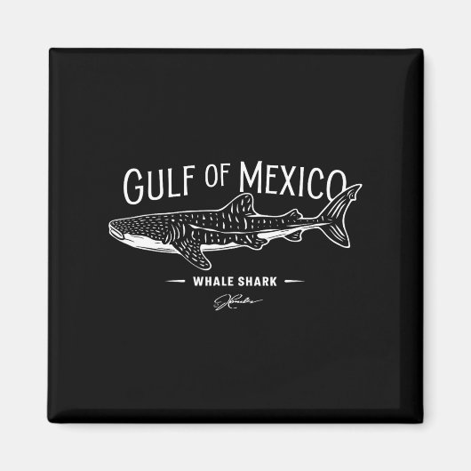 walvishaai uit de golf van mexico magneet (Voorkant)