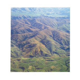 Walvisheuvels in de regio Southland in Nieuw-Zeela Notitieblok