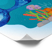 Walviskinderkamer Print Dieren Kinderkamer Poster (Hoek)