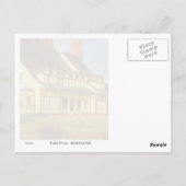 Walviskop gereflecteerd briefkaart (Achterkant)