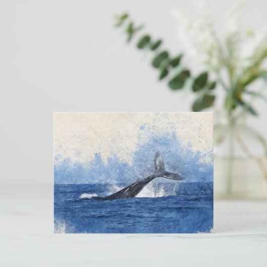 Walviskunst Briefkaart (Staand voorkant)