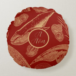 walviskwekerij rood rond kussen