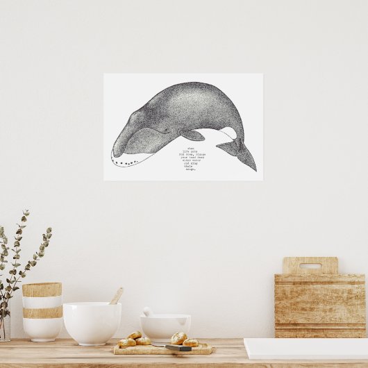 walvisliedjes poster (Keuken)