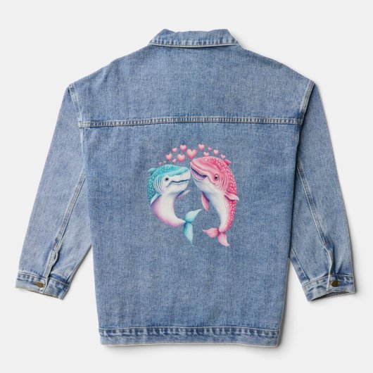 Walvisliefde: een romantisch verhaal van liefdevol denim jacket (Achterkant)