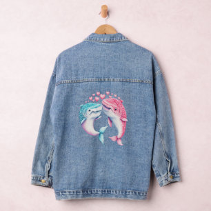 Walvisliefde: een romantisch verhaal van liefdevol denim jacket