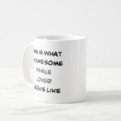 walvisliefhebber, geweldige koffiemok (Voorkant links)