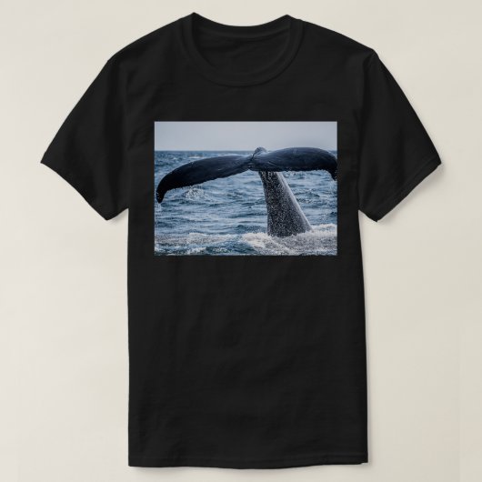 walvisolie die de golven van de walvis overbrugt t-shirt (Design voorkant)