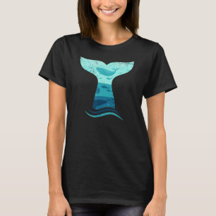 Walvisolie in Waves Orca Killer Whale Ocean Design T-shirt