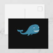 Walvisontwerp grappige walvis vis zee schattig oce briefkaart (Voorkant / Achterkant)