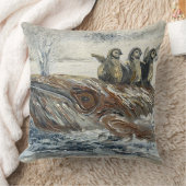 Walvisruiters Whizzy Walvis en Pinguïn Oceaan Kussen (Deken)