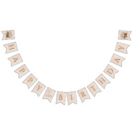 Walvisschip Pastel Geslachtsneutraal Verjaardag Vlaggetjes