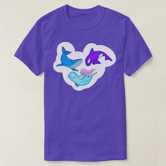 walvissen 7 3 t-shirt (Design voorkant)
