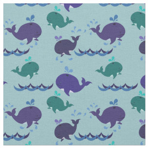 walvissen Aweigh Whimsical Sealife Crafts Stof