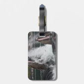 walvissen bagagelabel (Achterkant verticaal)