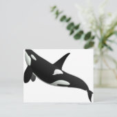 walvissen briefkaart (Staand voorkant)
