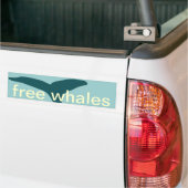 walvissen bumpersticker (Op Truck)