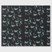 walvissen cadeaupapier (Vlak)