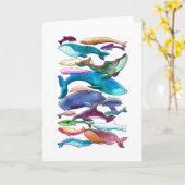 Walvissen, Dolfijnen & Bruinvissen Kaart (Gele Bloem)