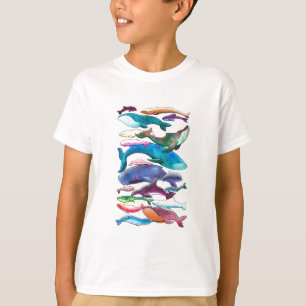 walvissen, dolfijnen en bruinvissen t-shirt