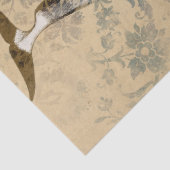 walvissen en Abstracte ontkoppeling van Floral Tissuepapier (Detail)