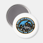 walvissen en dolfijnen magneet (Voorkant / Achterkant)