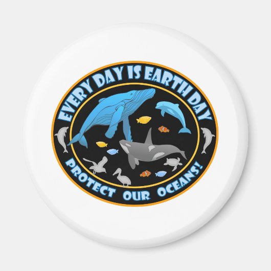 walvissen en dolfijnen magneet (Voorkant)