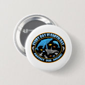 walvissen en dolfijnen ronde button 5,7 cm (Voorkant /achterkant)