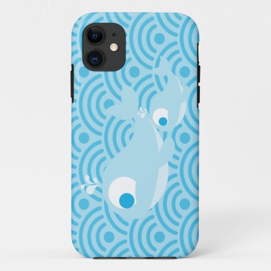 Walvissen en golven Case-Mate iPhone case (Achterkant)