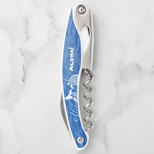 Walvissen en schildpadden in Hawaii Kurkentrekker (Achterkant)