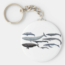 Walvissen en walvissen sleutelhanger