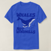 Walvissen geen windmolens t-shirt (Design voorkant)