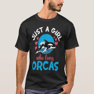 Walvissen gewoon een meisje dat van Orcas Orca Oce T-shirt