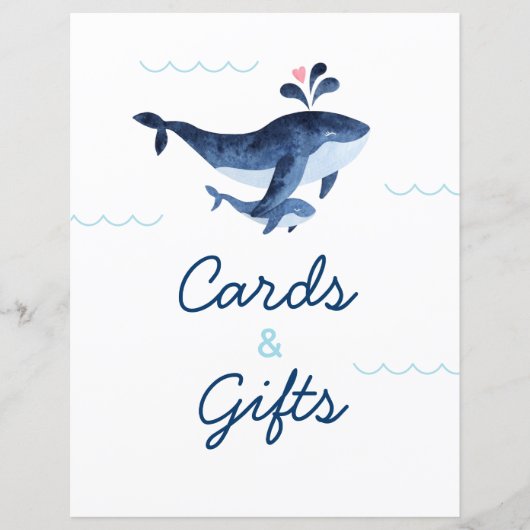 Walvissen in autische staat onder Zee, Kaarten en  (Voorkant)