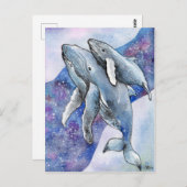 Walvissen in Star River Briefkaart (Voorkant / Achterkant)