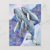 Walvissen in Star River Briefkaart (Voorkant)