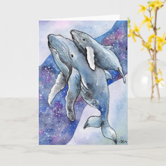 Walvissen in Star River Kaart (Gele Bloem)