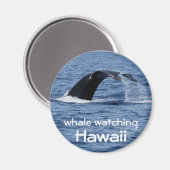 Walvissen kijken, Hawaï Magneet (Voorkant / Achterkant)