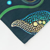 Walvissen met kerstverlichting - surrealistische k fleece deken (Hoek)